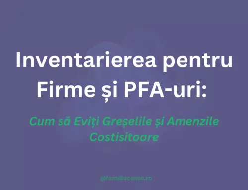 Inventarierea. Ghidul pentru Firme sau PFA-uri pentru a Evita Greșeli sau Amenzi Costisitoare.